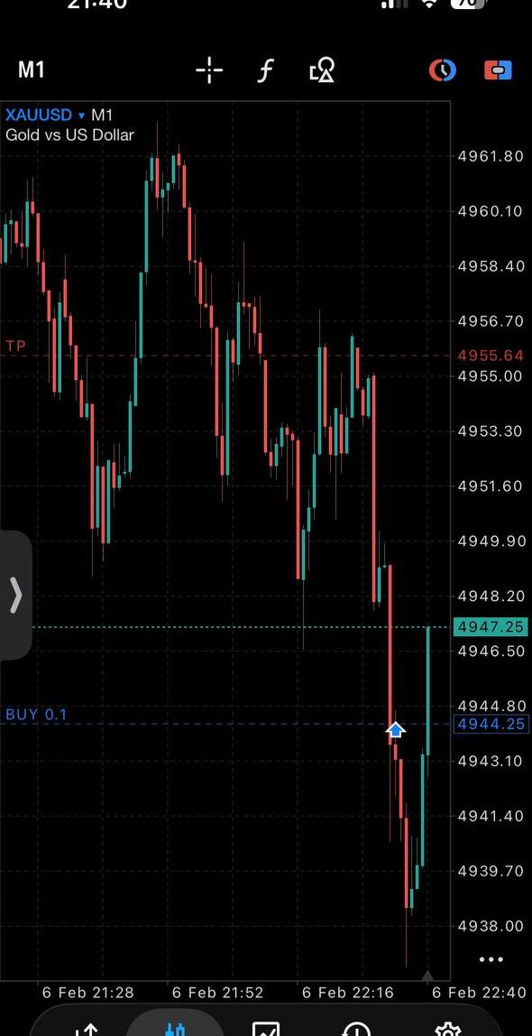 Relevé réel de trade capturé sur mon téléphone