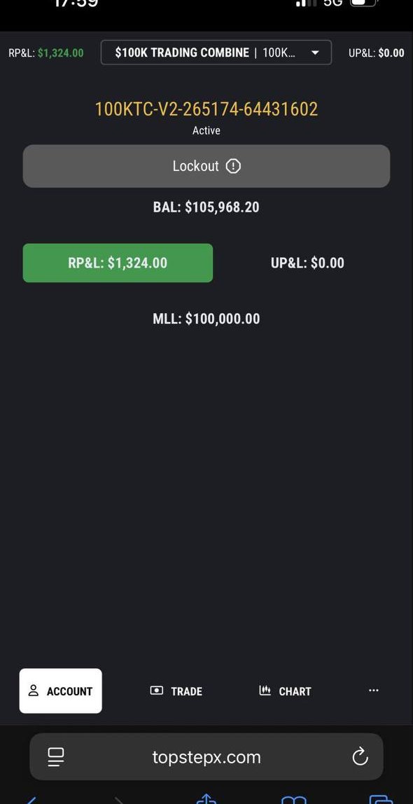 Relevé réel de trade capturé sur mon téléphone